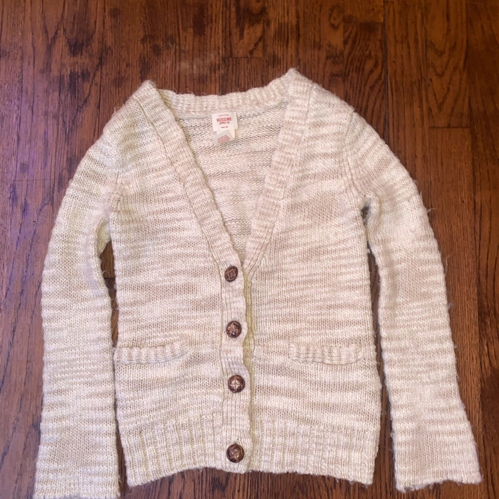 White cardigan